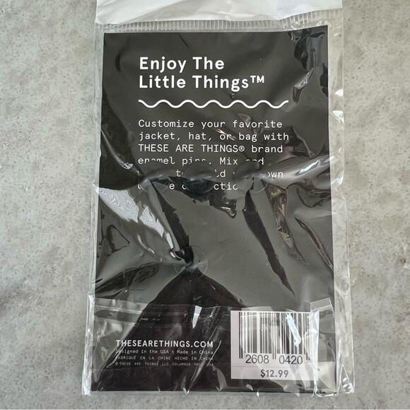 These Are Things Enamel Pin Set Rainbow Sunglasses Strawberry Milkshake Phone - Picture 3 of 3